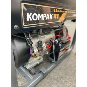 KOMPAK Groupe électrogène gaz/essence 8000W Monophasé et triphasé K10000TET-DF