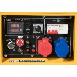 Groupe électrogène diesel Monophasé et triphasé insonorisé 6300W Kompak NT-8000SE-T