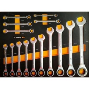 KOMPAK Servante d'atelier professionnelle 252 outils inclus LZ01