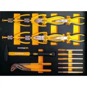 KOMPAK Servante d'atelier professionnelle 252 outils inclus LZ01