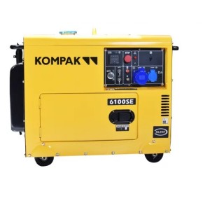 KOMPAK Groupe électrogène diesel 5500W monophasé, ATS, insonorisé NT-6100SE