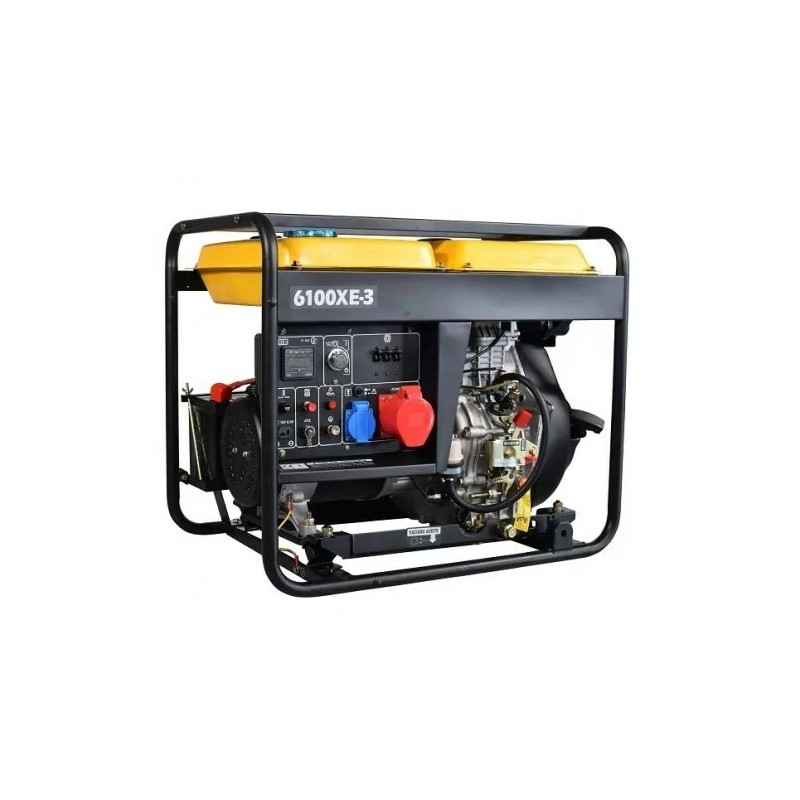Kompak Groupe électrogène 5200W Diesel 230V/400V NT-6100XE-3 monophasé et triphasé
