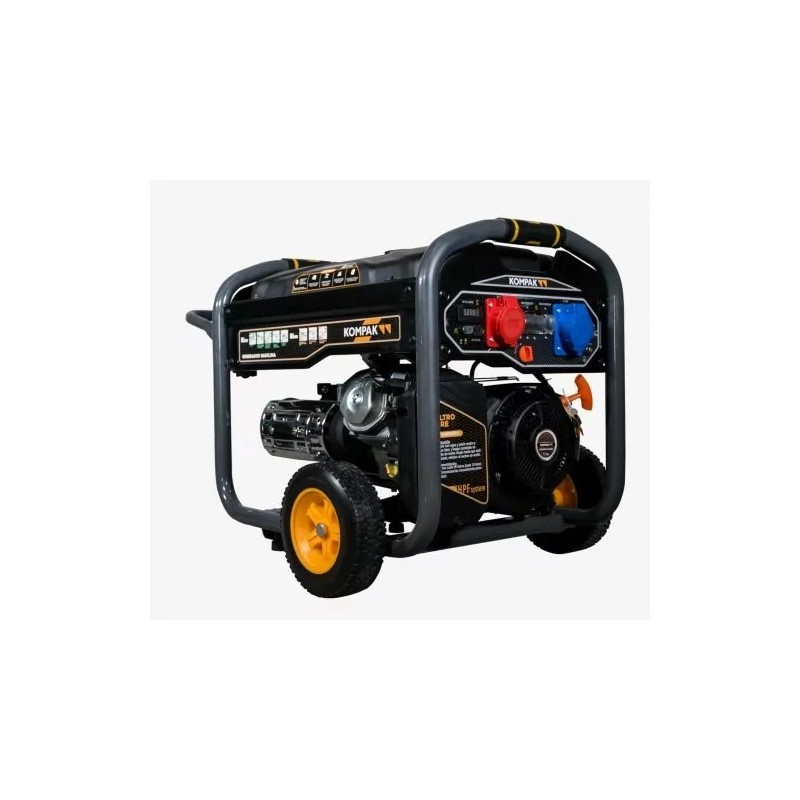 KOMPAK Groupe électrogène 8000W Essence 230V/400V K10000TE-T monophasé et triphasé