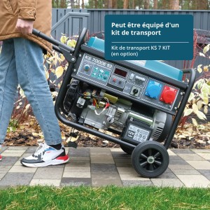 Konner & Sohnen Groupe électrogène 5500W 230V/400V essence démarrage électrique KS7000E 1/3