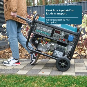 Konner & Sohnen Groupe électrogène 5500W ATS intégré démarrage électrique essence KS7000E ATS