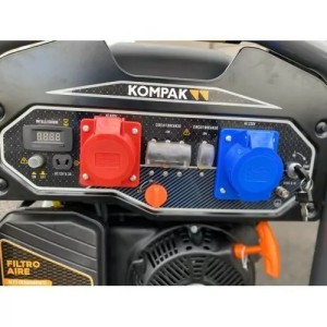 KOMPAK Groupe électrogène 8000W Essence 230V/400V K10000TE-T monophasé et triphasé