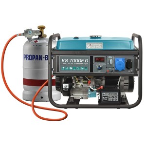 Konner & Sohnen Groupe électrogène 5500W essence/gaz KS7000EG