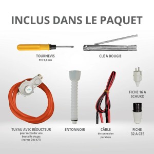 Konner & Sohnen Groupe électrogène Inverter 5500W essence/gaz silencieux KS5500iEGS