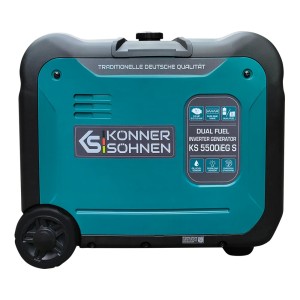Konner & Sohnen Groupe électrogène Inverter 5500W essence/gaz silencieux KS5500iEGS