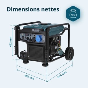 Konner & Sohnen Groupe électrogène Inverter 6500W démarrage électrique KS6500iE