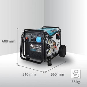 Konner & Sohnen Groupe électrogène Inverter 8500W compatible ATS KS8100iE ATSR