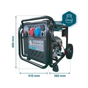 Konner & Sohnen Groupe électrogène Inverter 8500W 230V/400V compatible ATS KS8100iE 1/3 ATSR