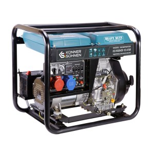 Konner & Sohnen Groupe électrogène diesel 7500W 230V/400V AVR compatible ATS KS9100HDE-1/3 ATSR