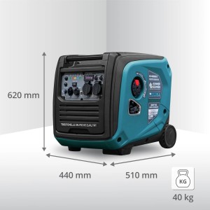 Konner & Sohnen Groupe électrogène Inverter 4000W essence/gaz silencieux KS4000iEGS