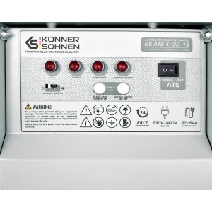 Konner & Sohnen Boitier ATS 230V/400V pour générateurs essence KS ATS 4/32-15