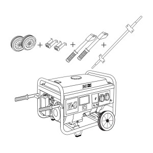 Konner & Sohnen Kit brouette pour générateurs de la série KS3000 - KS 3 KIT