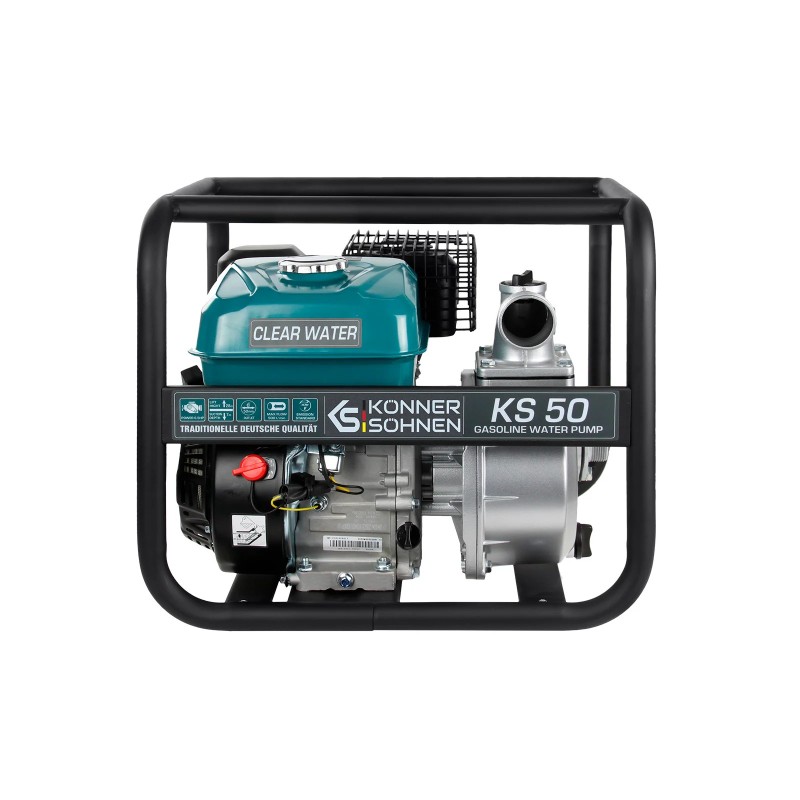 Konner & Sohnen Motopompe thermique 212cc eau propre diamètre 50mm KS50