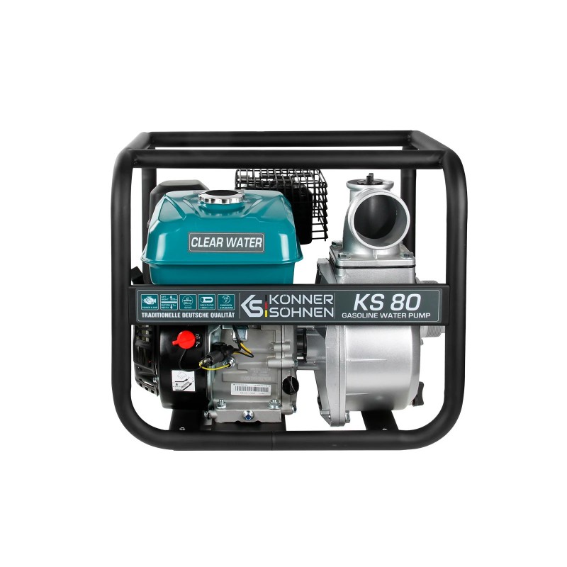 Konner & Sohnen Motopompe thermique 212cc eau propre diamètre 80mm KS80