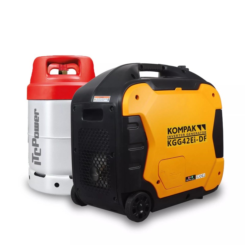 Groupe électrogène Essence/GAZ 4200W Kompak KGG42Ei-DF insonorisé démarrage électrique